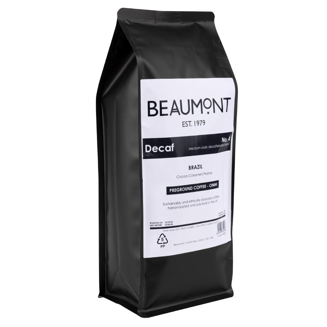 HS537 Beaumont No.4 Decaf Coffee Omni Grind 500g