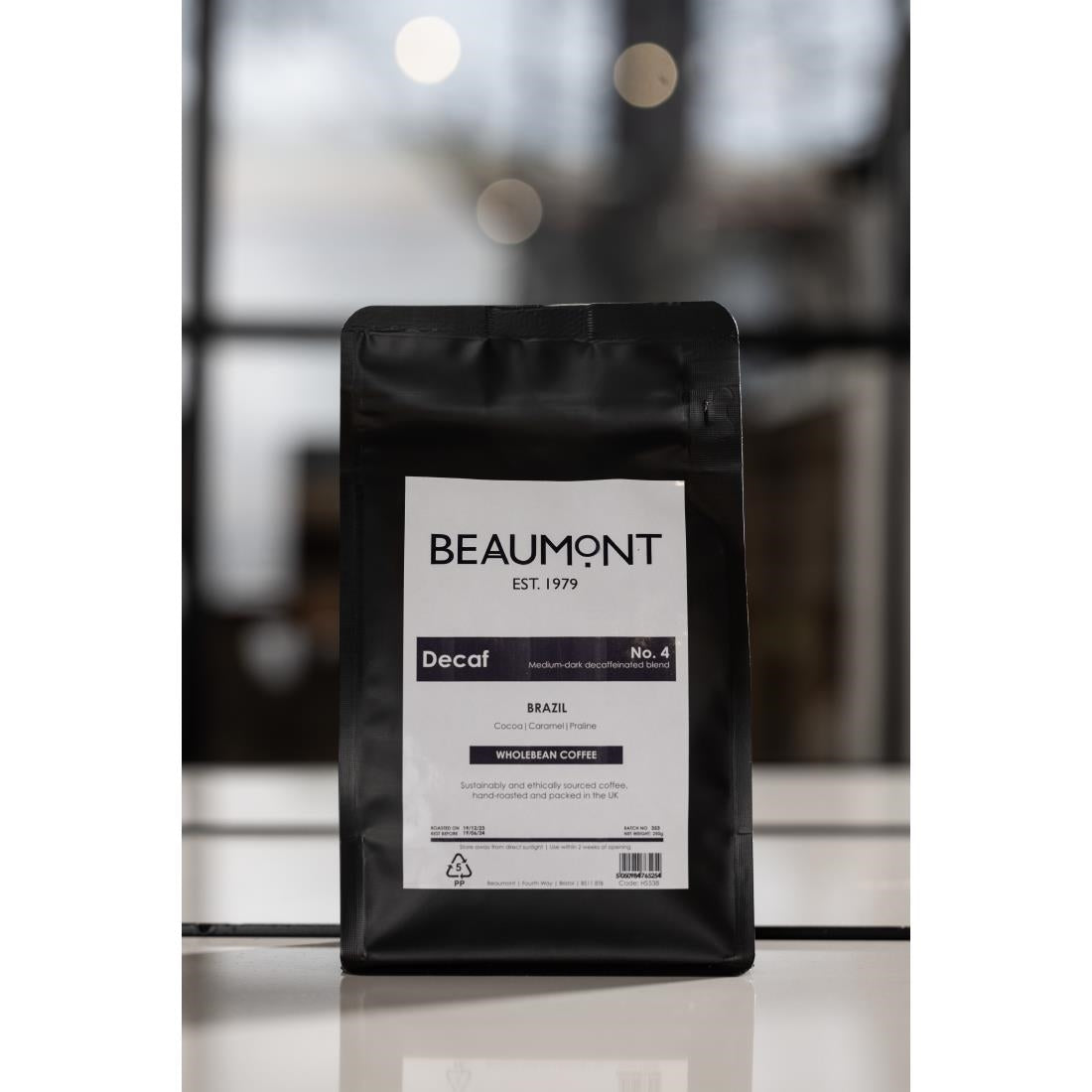 HS538 Beaumont No.4 Decaf Coffee Beans 250g