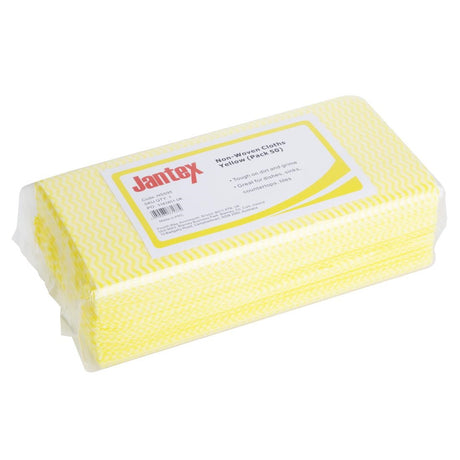 HS595 Jantex Non-Woven Cloths Yellow (Pack of 50)