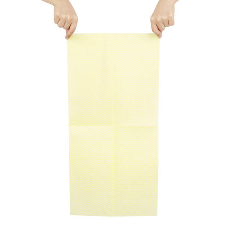 HS595 Jantex Non-Woven Cloths Yellow (Pack of 50)