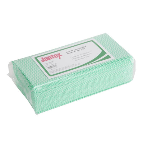 HS596 Jantex Non-Woven Cloths Green (Pack of 50)