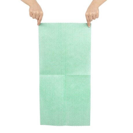 HS596 Jantex Non-Woven Cloths Green (Pack of 50)