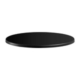 HS615 Enduratop Round Table Top Black 800mm - JD Catering Equipment Solutions Ltd