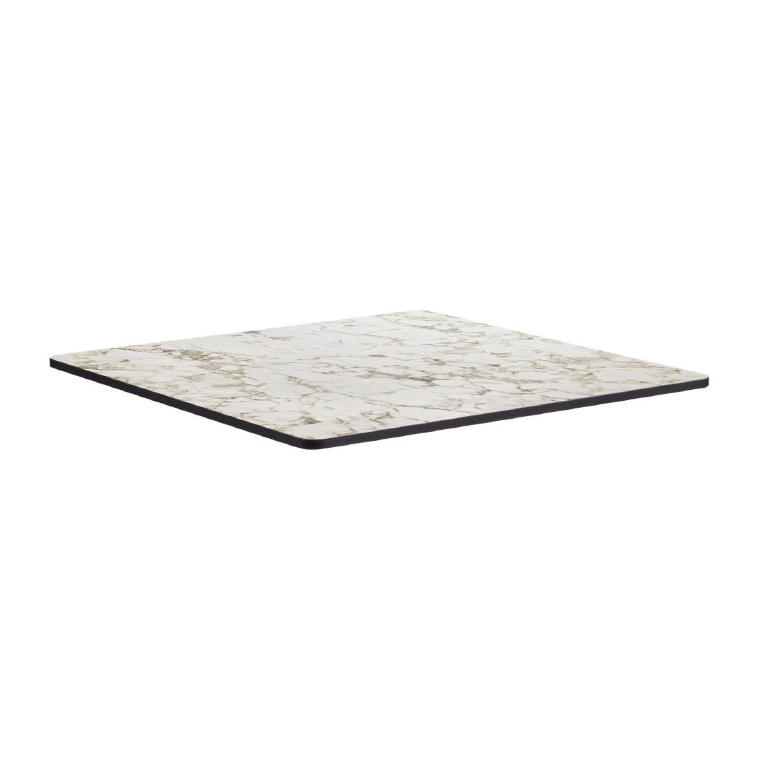 HS652 Extrema Square Carrara Marble Table Top 600x600mm