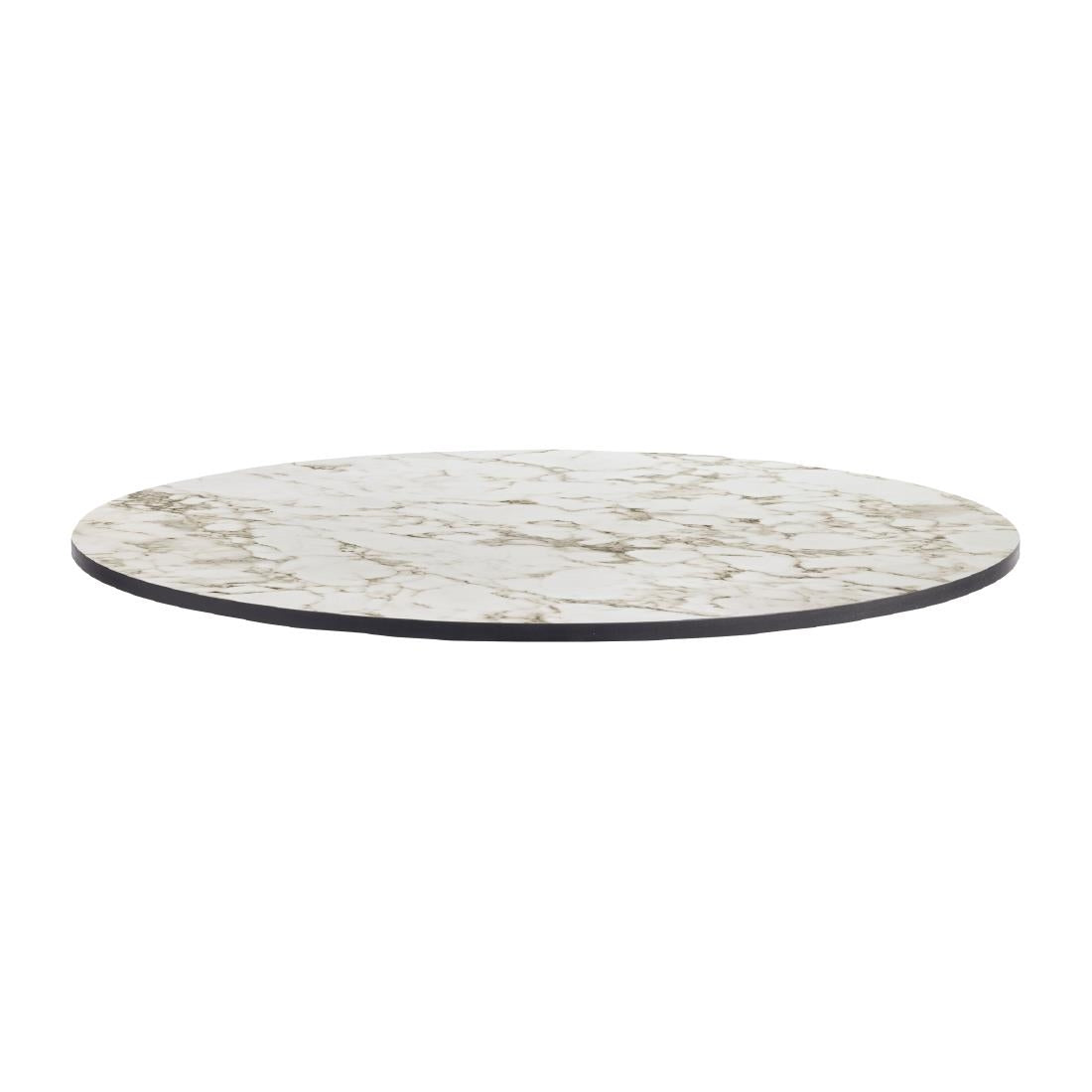 HS653 Extrema Round Carrara Marble Table Top 690mm
