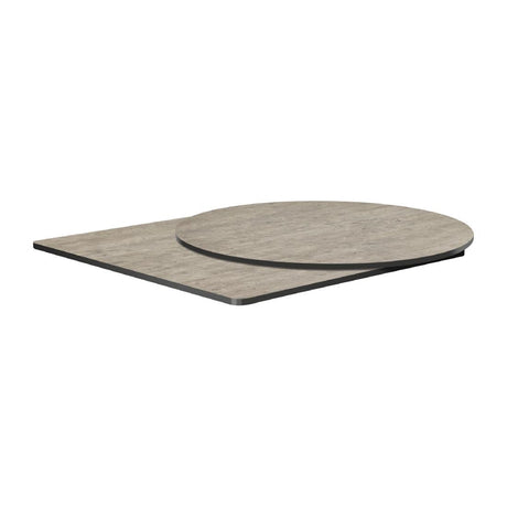 HS658 Extrema Square Cement Textured Table Top 600x600mm