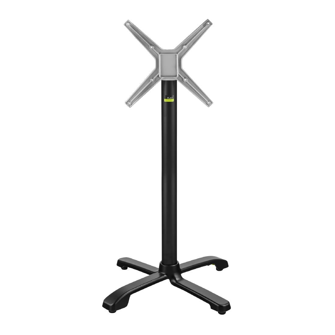 HS722 FLAT Auto Adjust SX26 Bar Height Table Base Black FlipTop