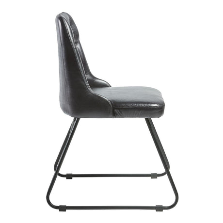 HS733 Harland Side Chair Leather Vintage Black (Pack of 2)