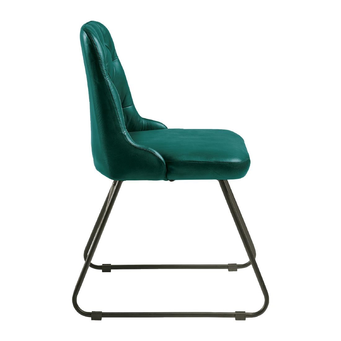 HS734 Harland Side Chair Leather Vintage Blue (Pack of 2)