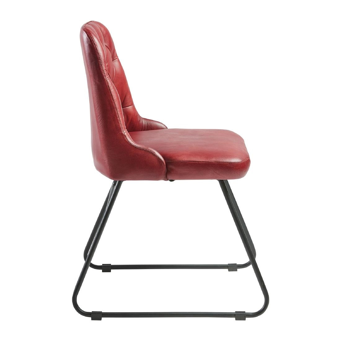 HS736 Harland Side Chair Leather Vintage Red (Pack of 2)