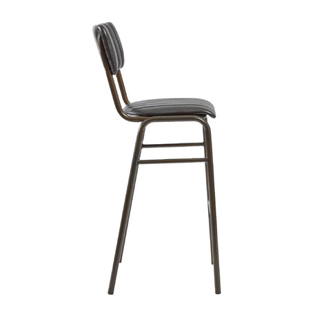 HS783 Tavo Stacking Bar Stool Vintage Black (Pack of 2) - JD Catering Equipment Solutions Ltd