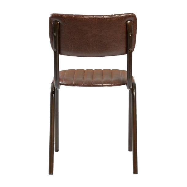 HS796 Tavo Stacking Side Chair Vintage Brown (Pack of 2)