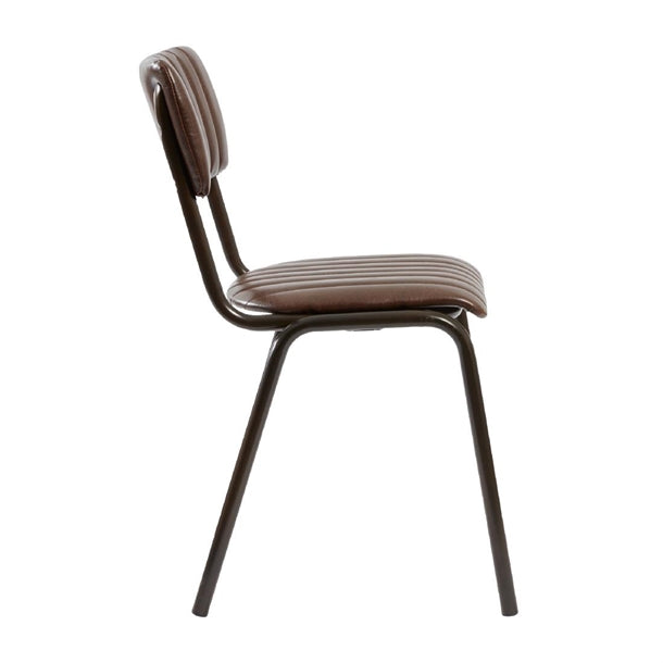 HS796 Tavo Stacking Side Chair Vintage Brown (Pack of 2)