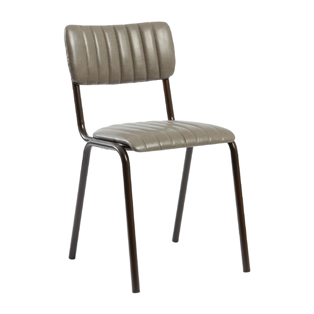 HS797 Tavo Stacking Side Chair Vintage Dark Grey (Pack of 2)