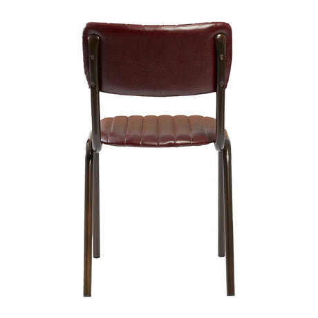 HS798 Tavo Stacking Side Chair Vintage Red (Pack of 2)