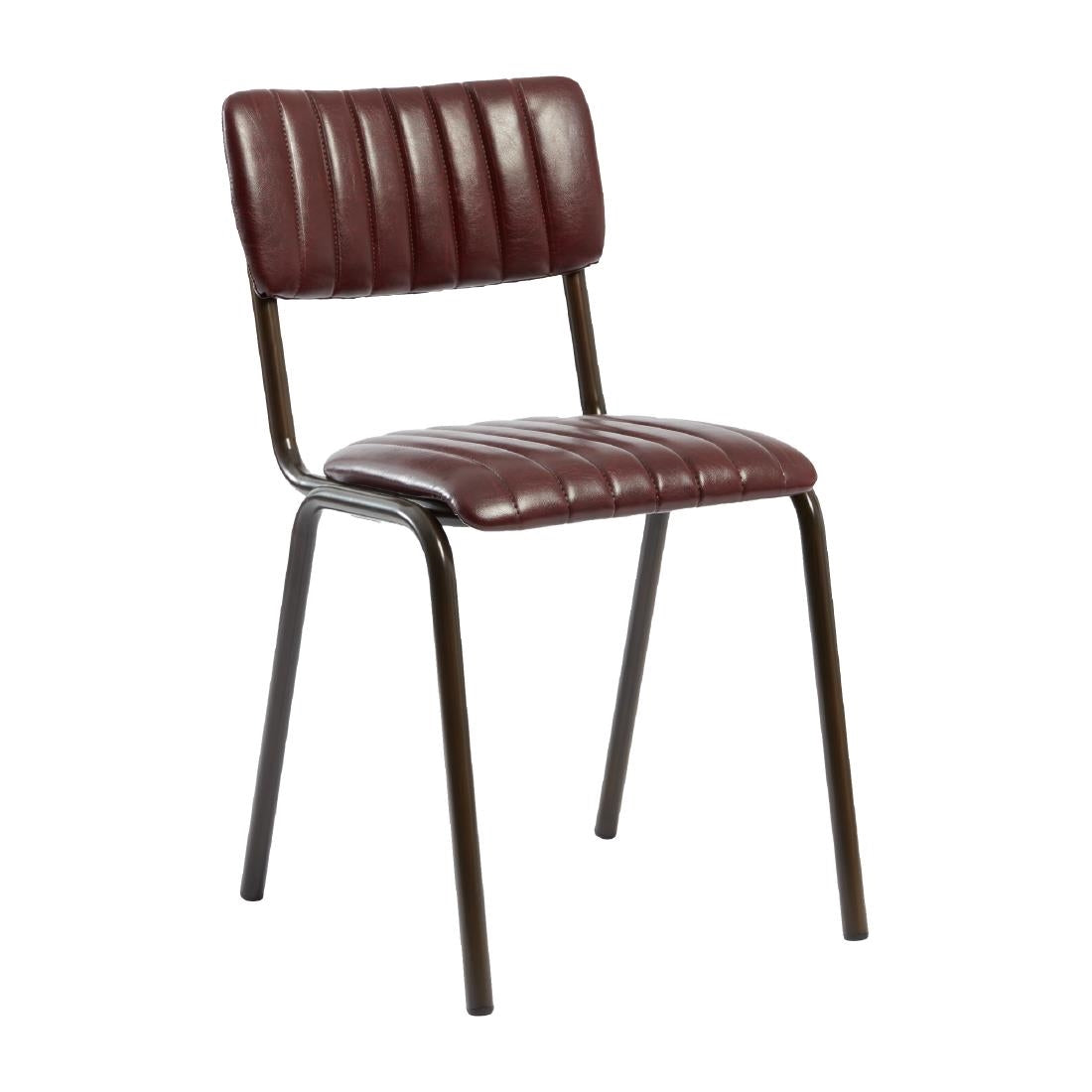 HS798 Tavo Stacking Side Chair Vintage Red (Pack of 2)
