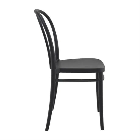 HS801 Victor Side Chair Black (Pack of 2) - JD Catering Equipment Solutions Ltd