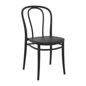 HS801 Victor Side Chair Black (Pack of 2) - JD Catering Equipment Solutions Ltd