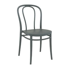 HS802 Victor Side Chair Dark Grey (Pack of 2) - JD Catering Equipment Solutions Ltd