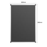 HS807 Olympia Black Magnetic Board 600x900mm