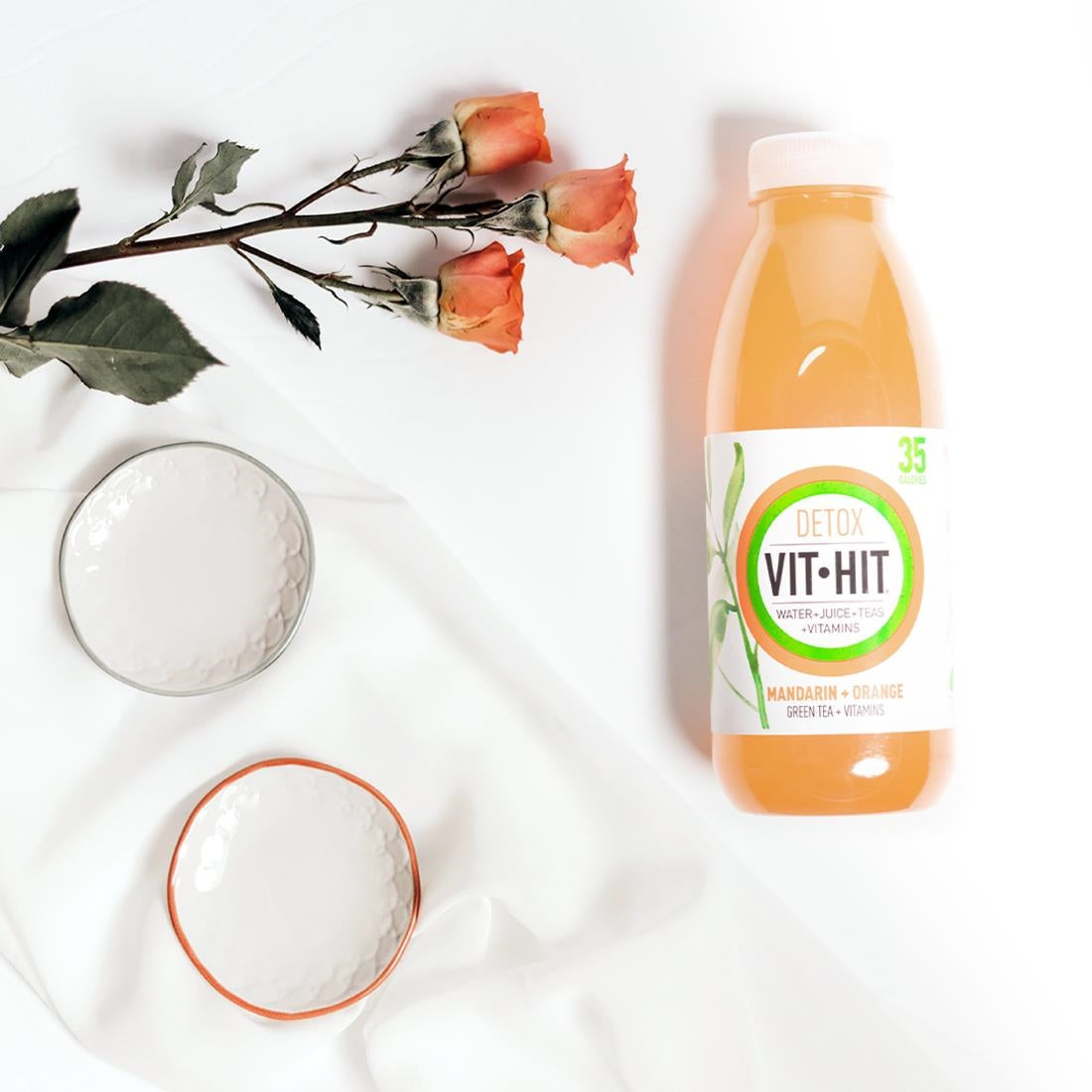 HS824 VITHIT Mandarin Detox Vitamin Water 500ml (Pack of 12)