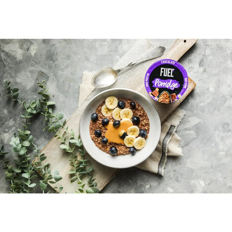 HS843 FUEL 10K Chocolate Porridge Pots 70g (Pack of 8) - JD Catering Equipment Solutions Ltd