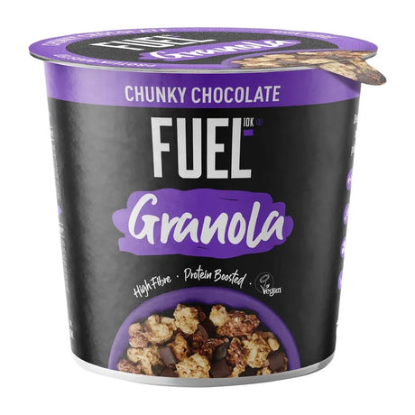 HS846 FUEL 10K Chocolate Chunks Granola 70g (Pack of 8) - JD Catering Equipment Solutions Ltd