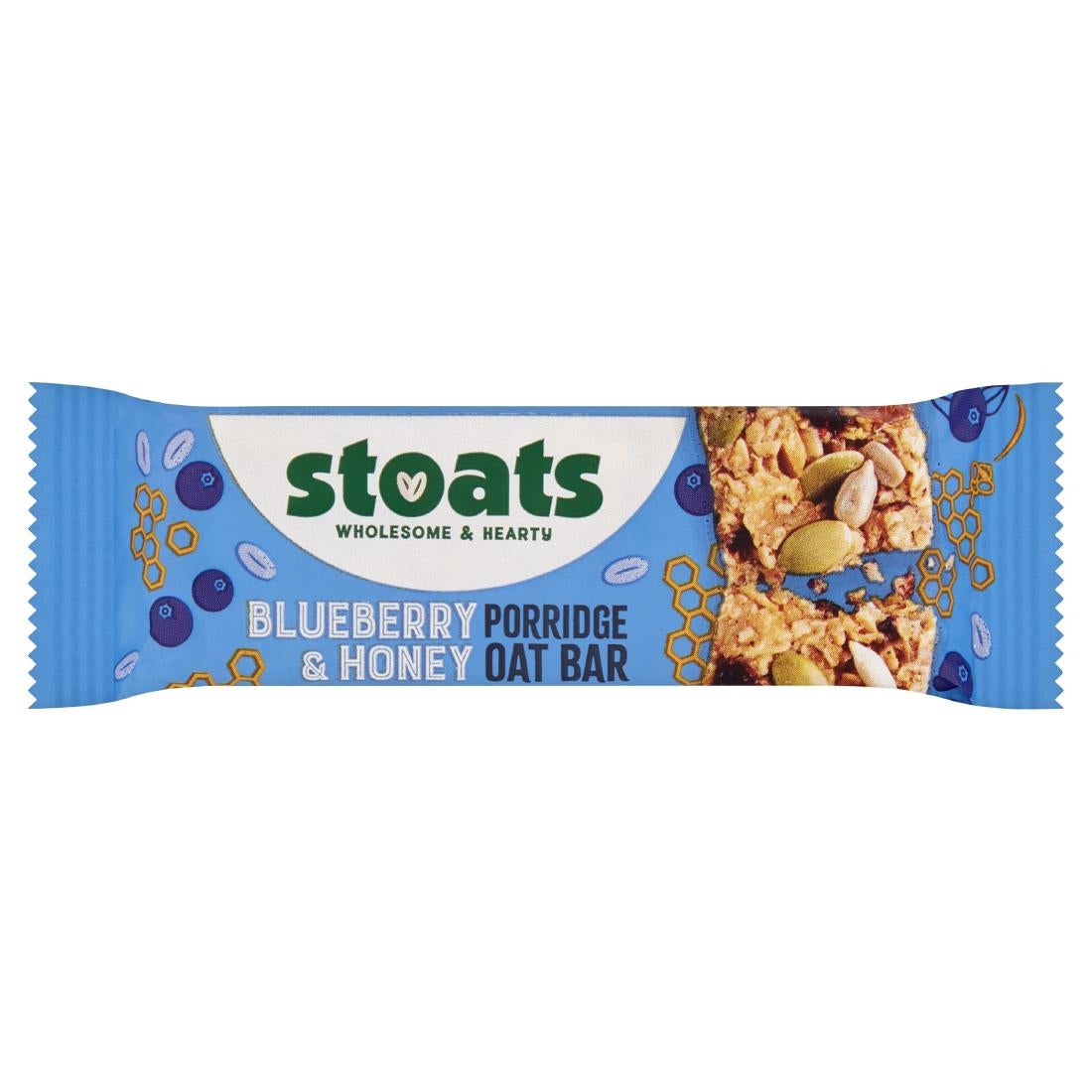 HS857 Stoats Blueberry & Honey Oat Bars 42g (Pack of 24)