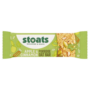 HS858 Stoats Apple & Cinnamon Oat Bars 42g (Pack of 24) - JD Catering Equipment Solutions Ltd