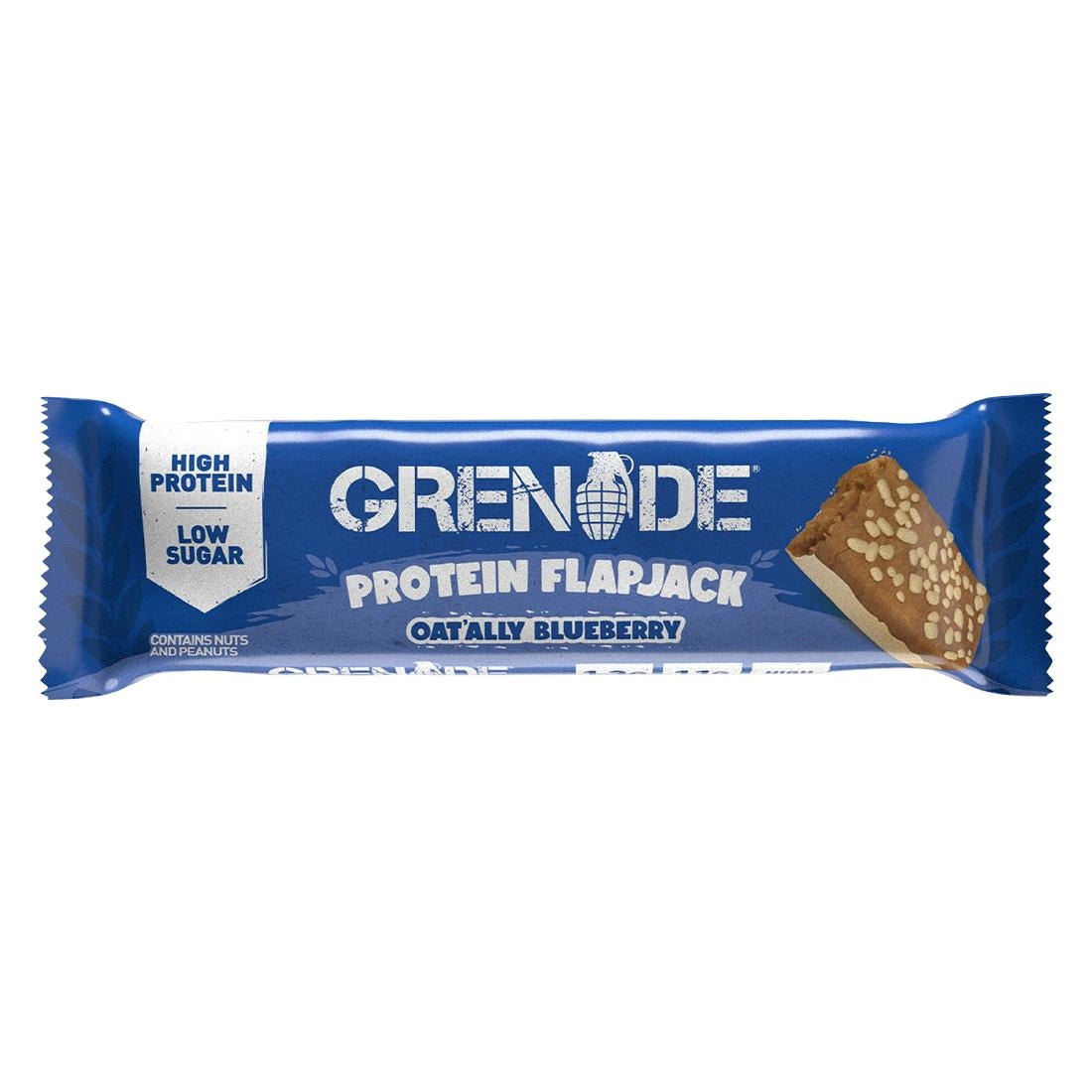 HS868 Grenade Oat'ally Blueberry Protein Flapjack 45g (Pack of 12)