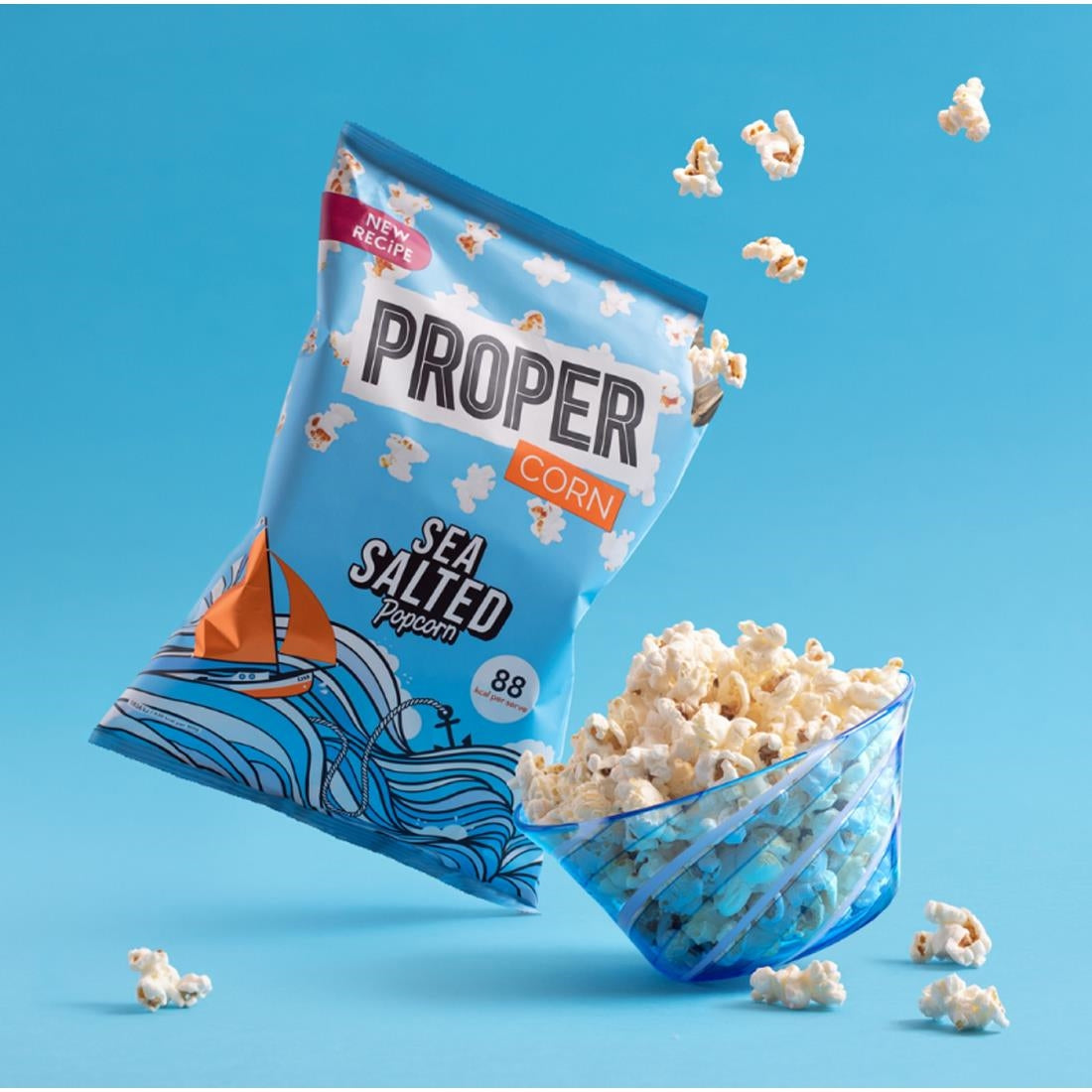 HS870 Propercorn Impulse Lightly Sea Salted Popcorn 20g (Pack of 24)