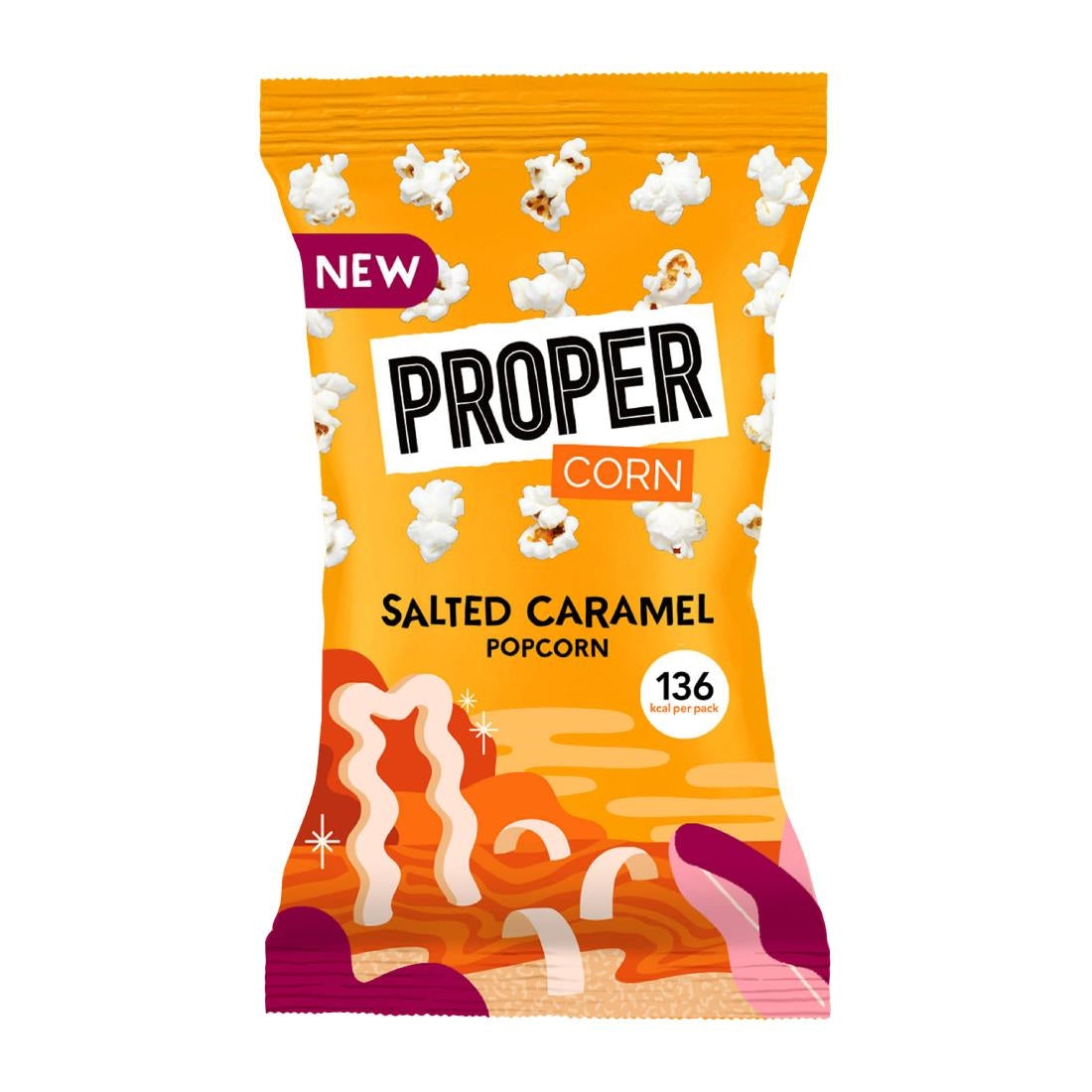 HS877 Propercorn Impulse Salted Caramel Popcorn 28g (Pack of 24)