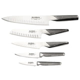 HS887 Global 5 Piece Knife Set with Block G-525/NB - JD Catering Equipments Ltd