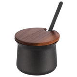 HS900 APS Acacia Wood And Stainless Steel Milk and Sugar Set