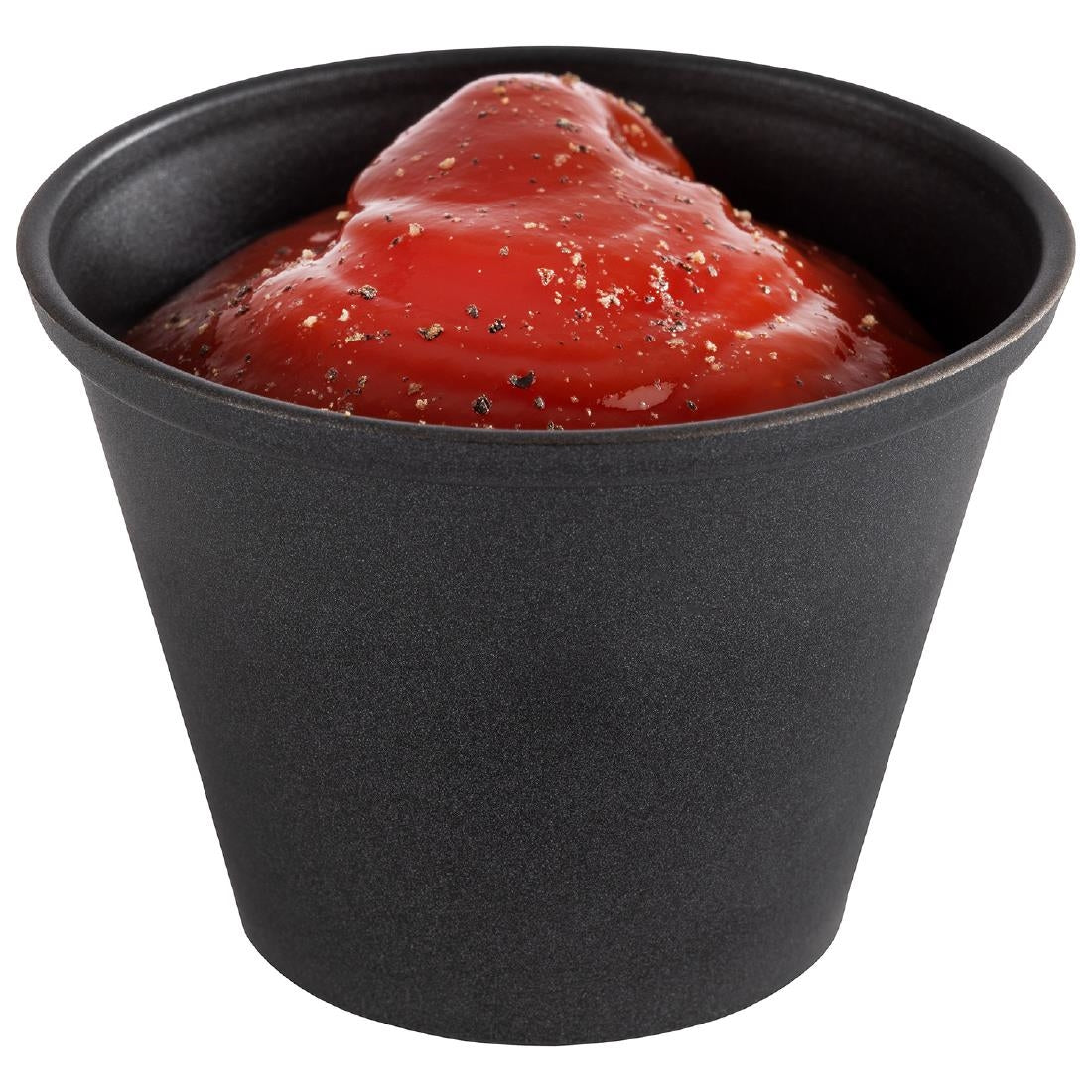 HS937 APS Dip Bowls Grey/Black 60ml (Pack of 6)