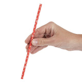 HS983 Fiesta Compostable Snowflake Paper Straws 210mm (Pack of 250)