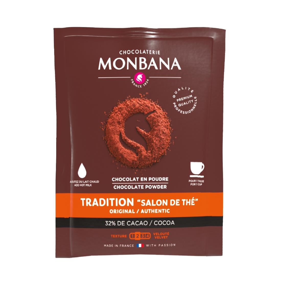 HT305 Monbana Salon de The Hot Chocolate Sachets 20g (Pack of 100)