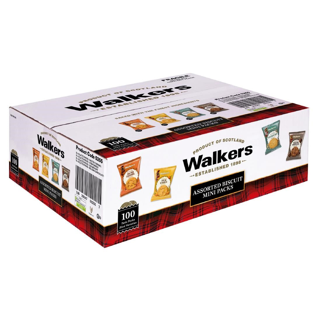 HT333 Walkers Mini Pack Assorted Biscuits (Pack of 100)