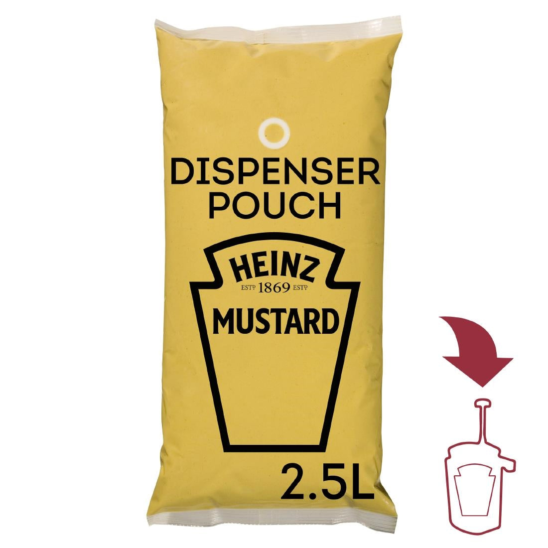 HT369 Heinz Sauce-O-Mat Mustard (3x 2.5Ltr)