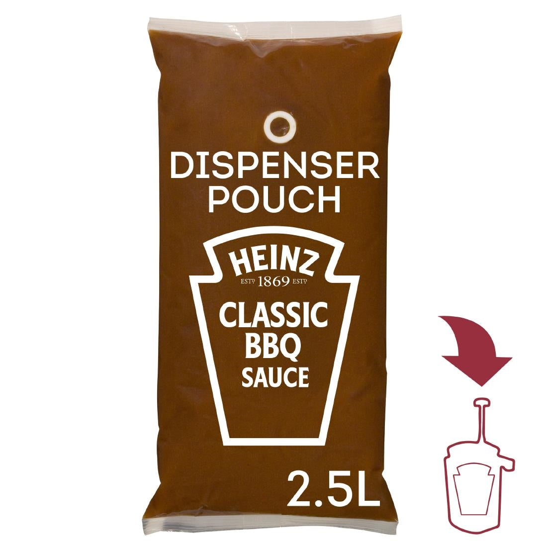 HT372 Heinz Sauce-O-Mat Classic Barbecue Sauce (3x 2.5Ltr)