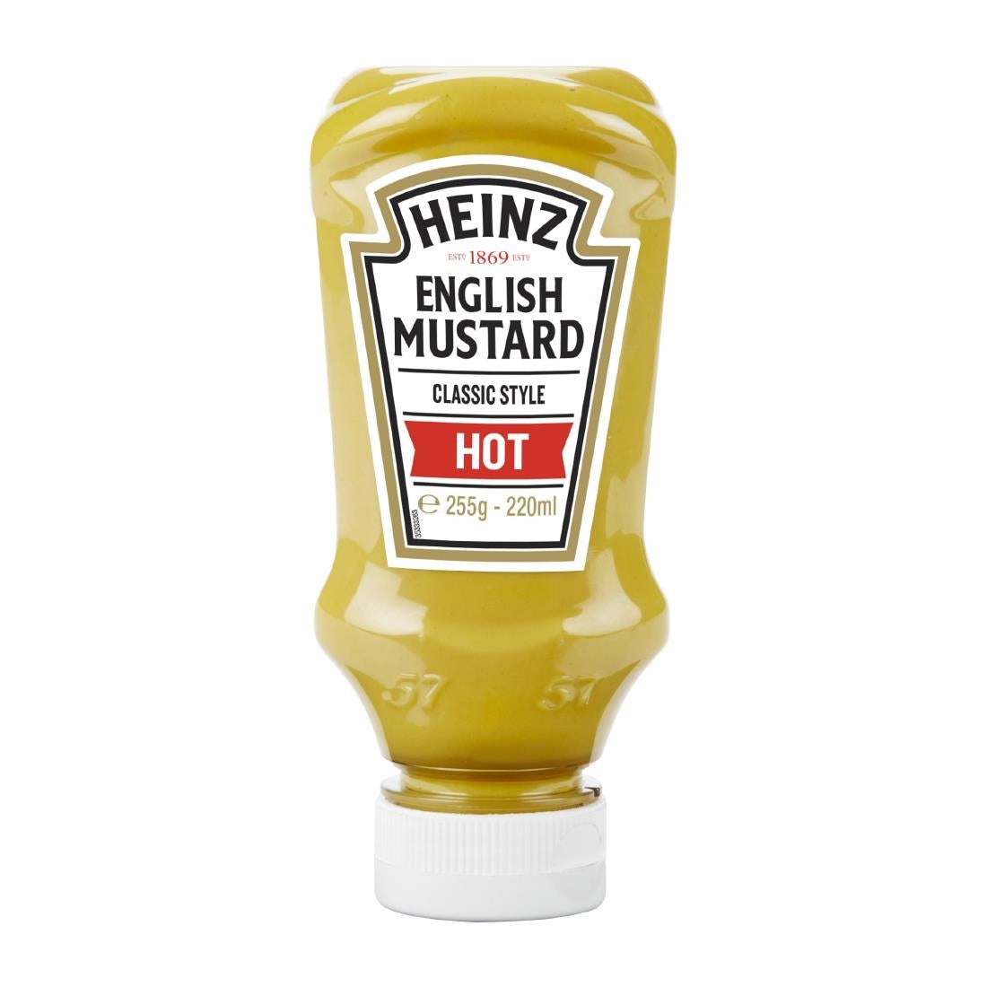 HT376 Heinz Table Top Hot English Mustard 220ml (Pack of 8)