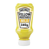 HT377 Heinz Table Top Yellow Mustard Mild 220ml (Pack of 8) - JD Catering Equipments Ltd