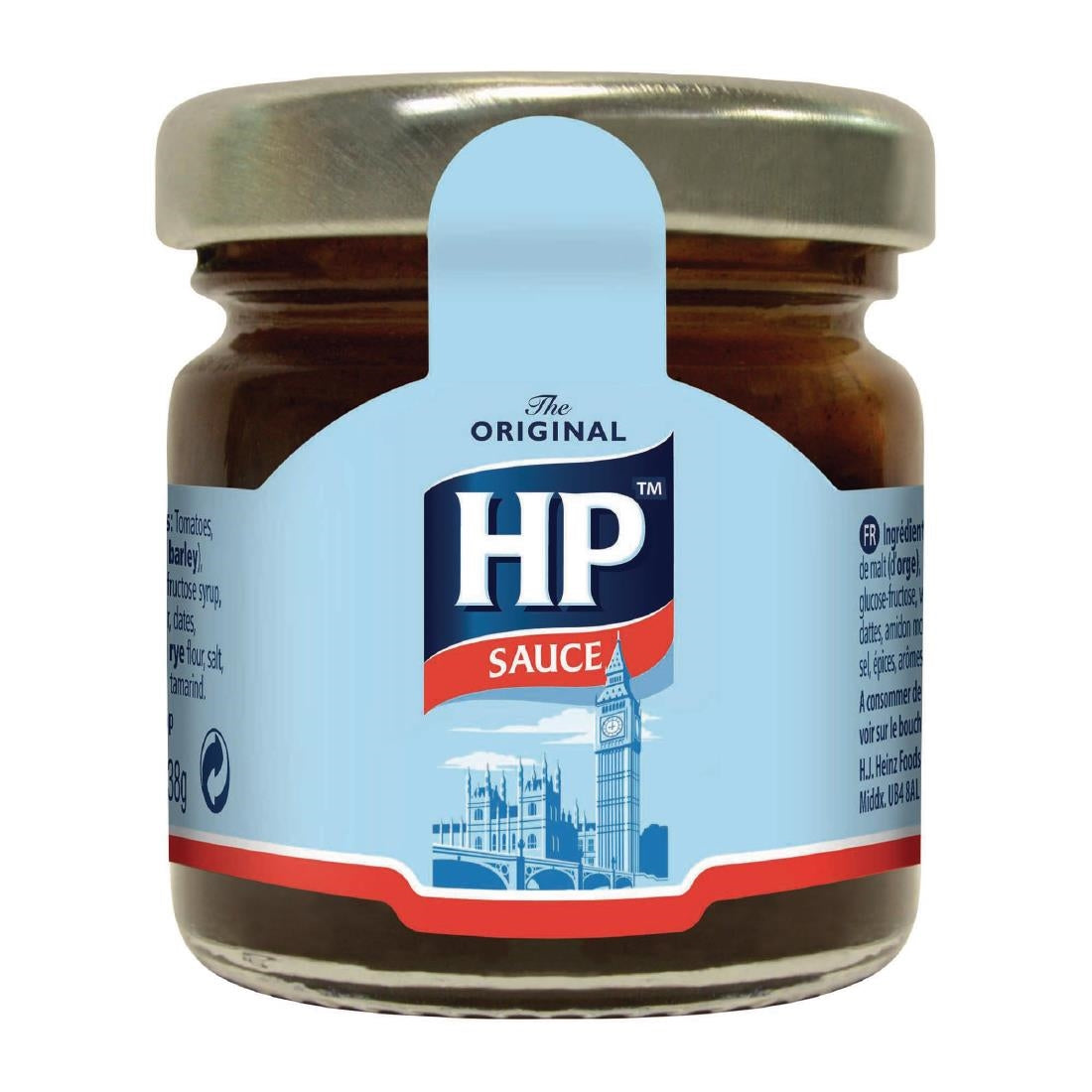 HT405 HP Sauce Mini Glass Jars 33ml (Pack of 80)