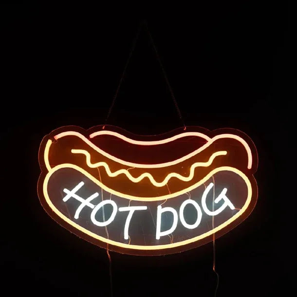 HT417 A1 Equipment Hotdog Neon Style LED Light-up Sign A7532
