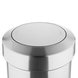 HT461 Bolero Brushed Steel Bin with Swing Lid 70Ltr