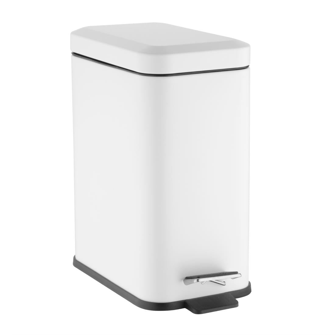 HT475 Jantex Slim Washroom Bin White 5Ltr