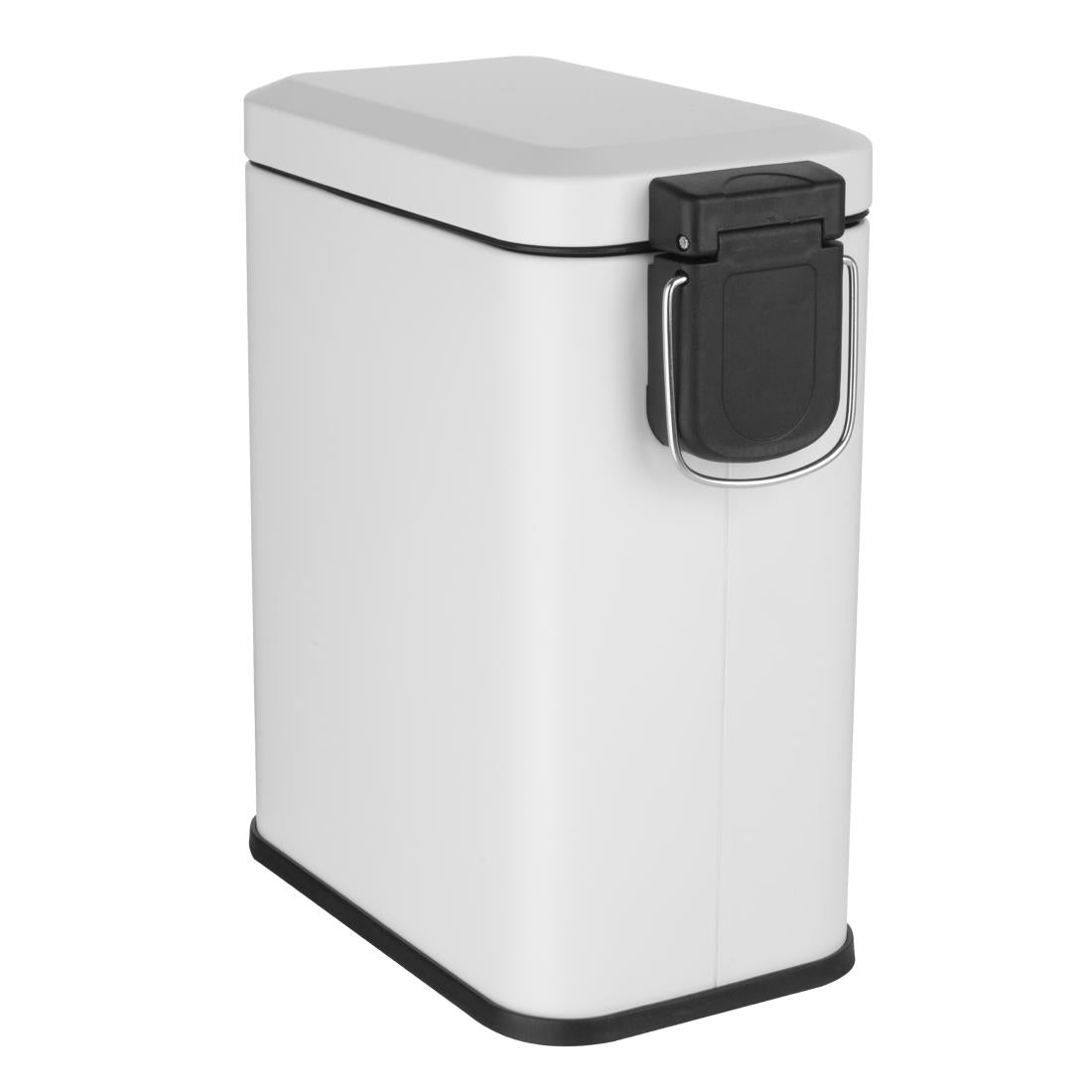 HT475 Jantex Slim Washroom Bin White 5Ltr