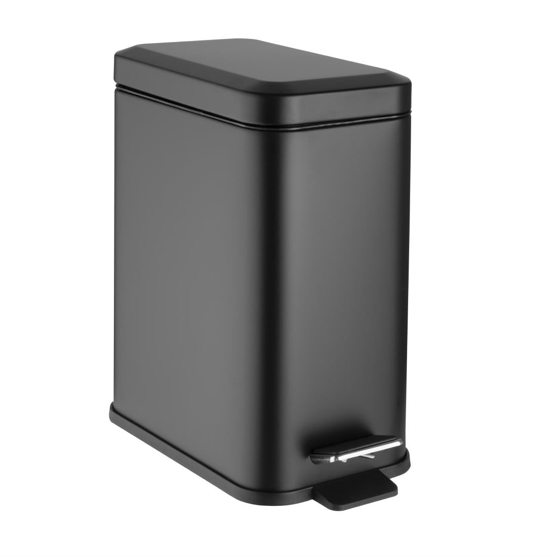 HT476 Jantex Slim Washroom Bin Black 5Ltr