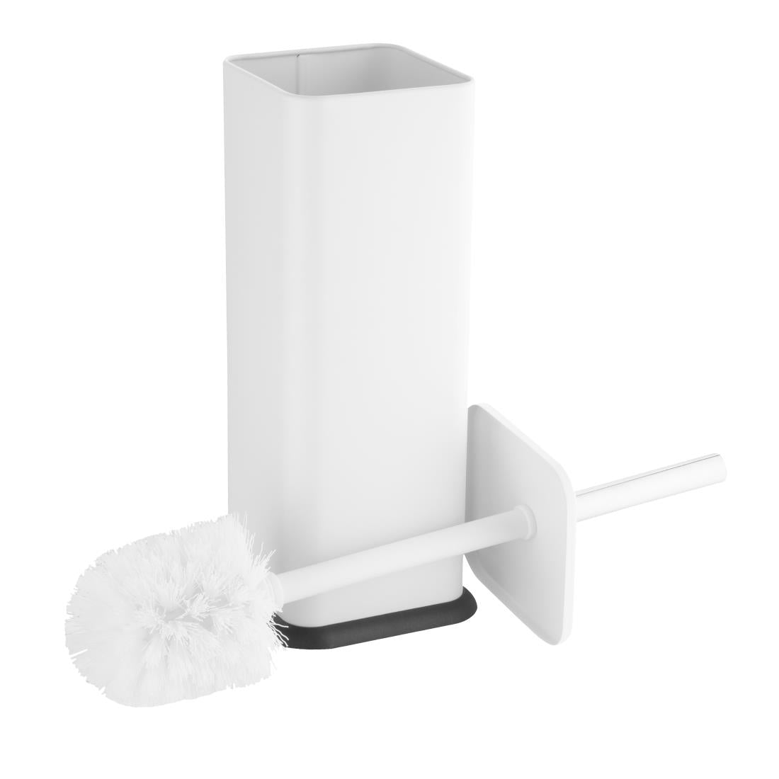 HT477 Jantex Square Toilet Brush and Holder - White