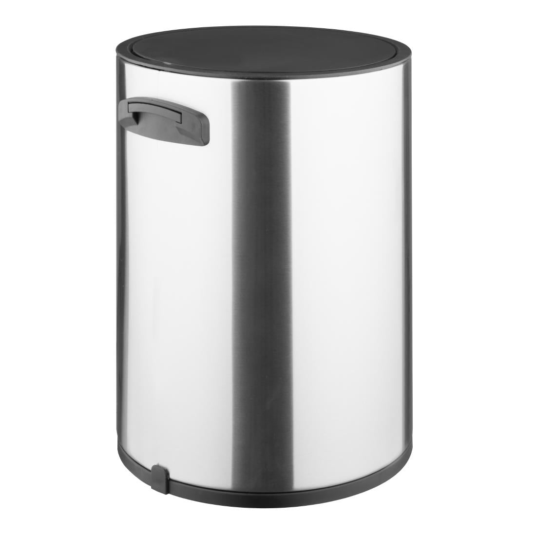 HT478 Jantex Round Brushed Steel Pedal Bin 3Ltr